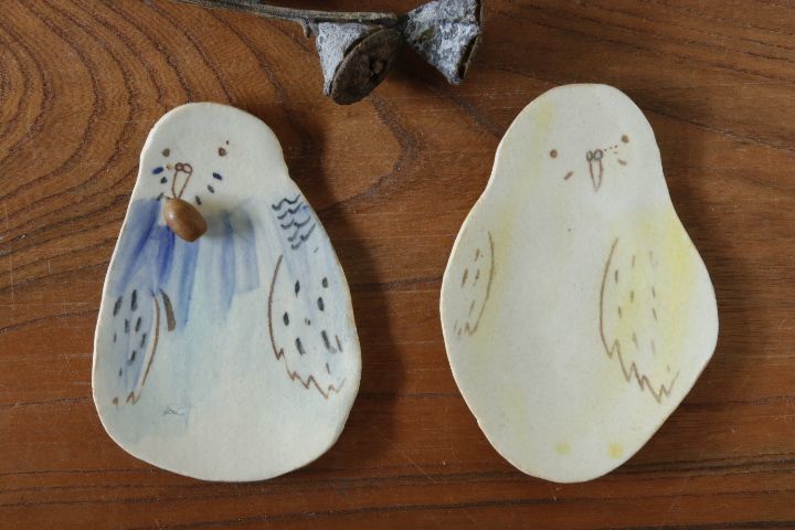 画像1: 田川亞希「インコ皿」