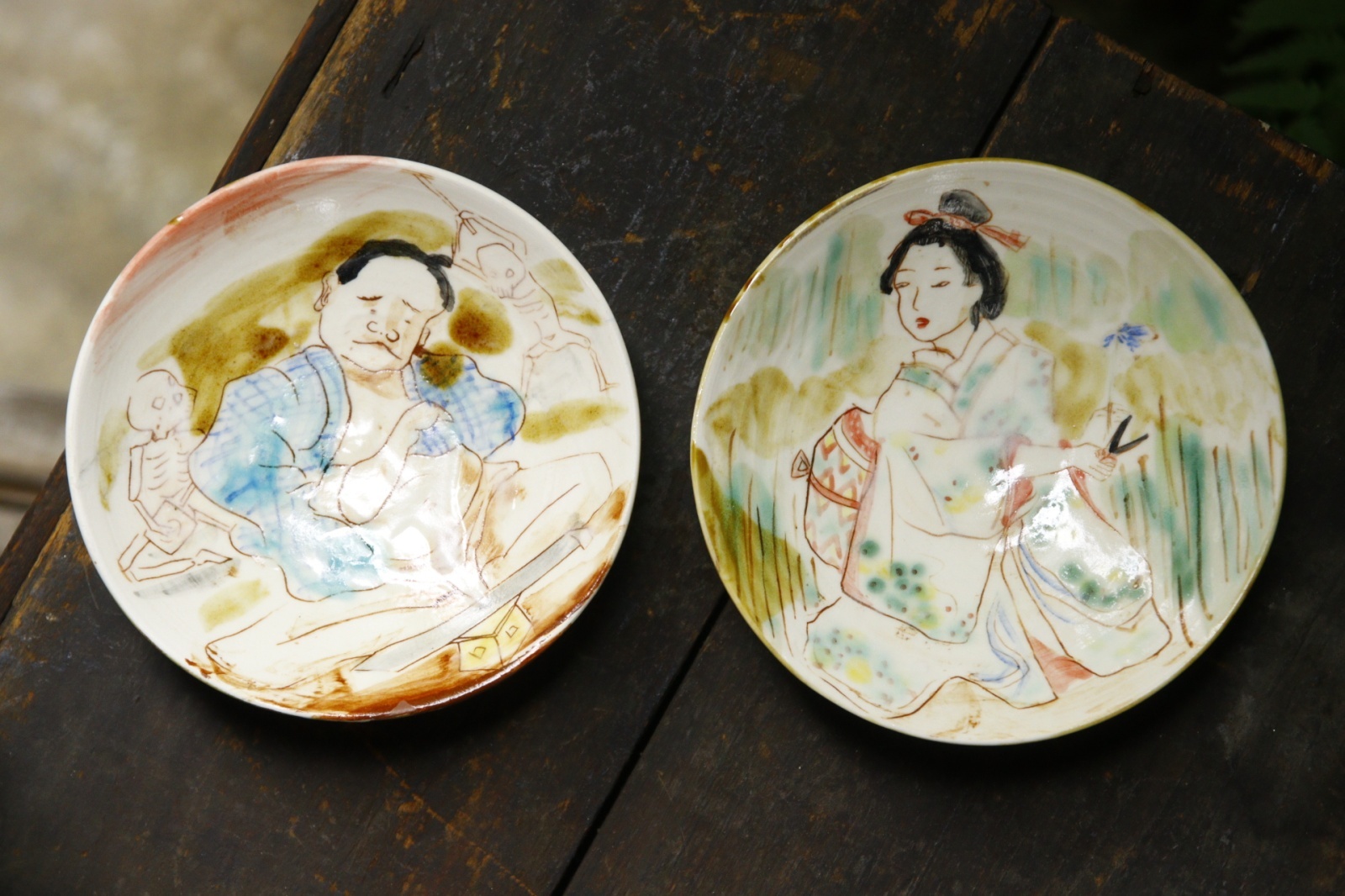 画像1: 田川亞希　浮世絵皿