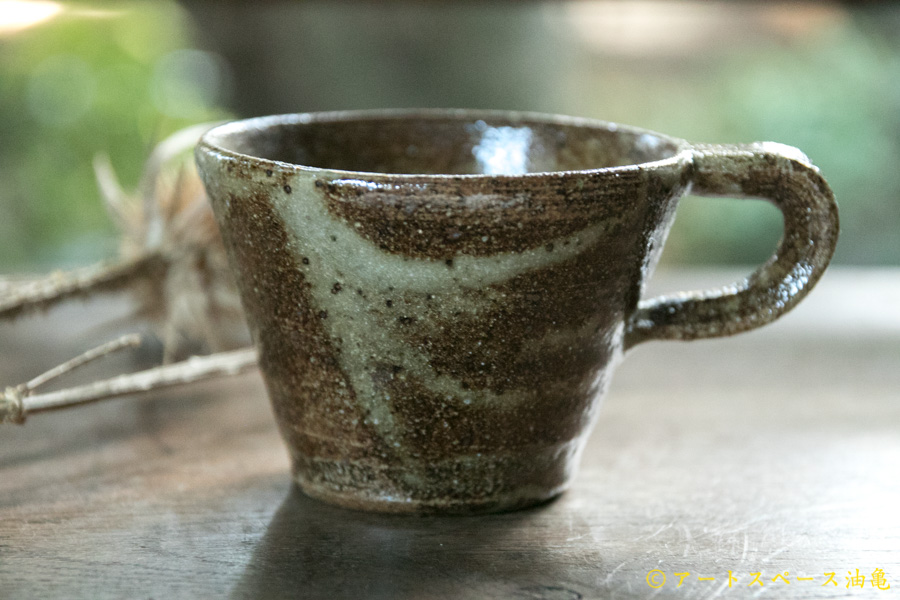 画像1: 寺村光輔　ぶどう灰釉　マスカットオブアレキサンドリア　コーヒーカップ（薪）