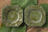 画像: 安藤大悟　八角豆皿【ストロベリーグリーン×マスカットオブアレキサンドリア】
