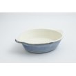 画像2: 八木橋昇「青白　楕円グラタン皿（耐熱陶器）」 (2)