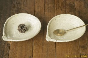画像: 工藤和彦　白樺ホワイト平片口７寸鉢