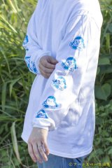 画像: カレーちゃん家　カレー大好きガール　ロングTee（WHITE／BLUE）【レターパック対応商品】