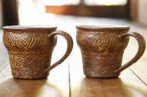画像: 江口香澄　アフリカ彫刻　マグカップ