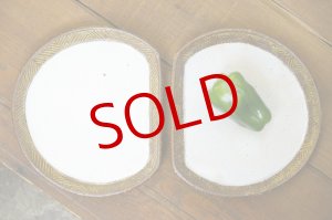 画像: 江口香澄 アフリカ彫刻 半円皿 【アソート作品】