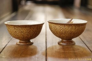 画像: 江口香澄　アフリカ彫刻　高杯鉢（大）