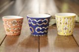 画像: 浜坂尚子　手彫りカップ