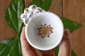 画像: 浜坂尚子　金銀手彫り鉢