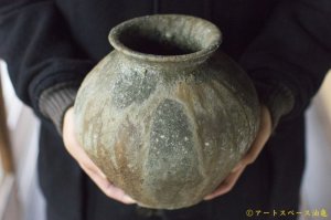 画像: 八田亨　自然釉壺