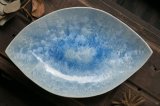 画像: 間美恵　亜鉛華結晶　葉鉢皿