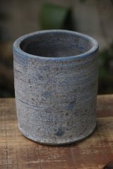 画像: 加地学　南蛮焼締　花生