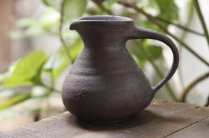 画像: 加地学　南蛮焼締　ピッチャー