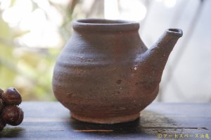 画像: 加地学　南蛮焼締　水注