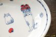 画像4: 喜多代京子 楕円中皿 りんごと猫  (4)