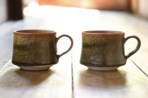 画像: 北側雄一　窯変蕎麦釉　台形マグ【アソート作品】