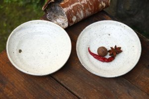 画像: 工藤和彦　 白樺ホワイト　５寸たわみ鉢