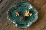 画像: 工藤和彦　 緑粉引　木瓜７寸皿