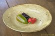 画像4: 工藤和彦　黄粉引８寸リム皿 (4)