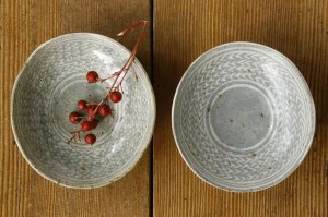 画像: 江口誠基　三島豆皿　