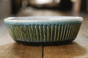 画像: 益子淳一　オリベ内掛　しのぎ切立カレー鉢【アートスペース油亀オリジナル】　【アソート作品】