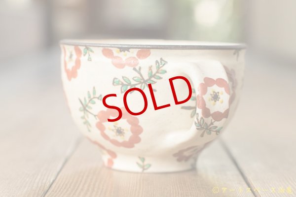 画像4: ヒヅミ峠舎　三浦圭司・三浦アリサ　色絵ドーナツフラワースープマグ (4)