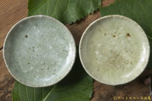 画像: 三好敦子　灰釉　豆皿