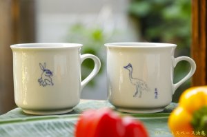画像: 水垣千悦　染付　マグカップ