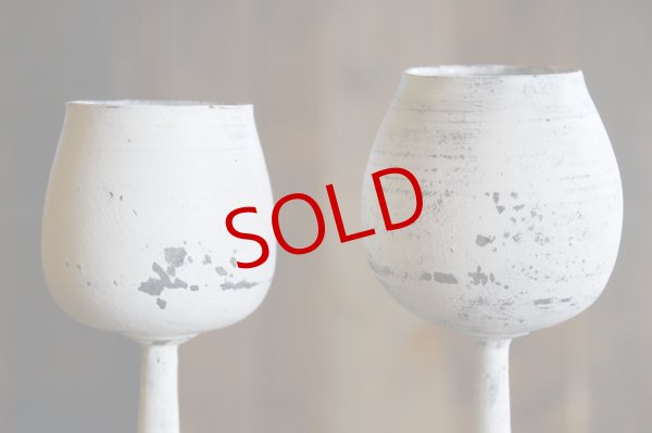 画像2: 大澤哲哉　ワイングラス　白　Wine glass white (2)