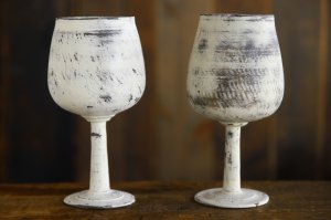 画像: 大澤哲哉　ワイングラス　白　Wine glass white