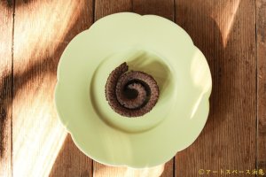 画像: 大園篤志　輪花皿　八／イエロー  【アソート作品】