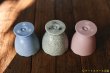 画像8: 大園篤志　脚付盃　輪花　ブルー／墨貫入／ピンク (8)