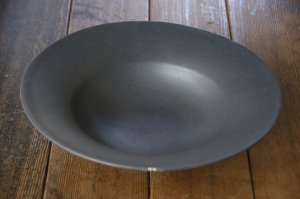 画像: 大園篤志　スープ皿　特大　クロ