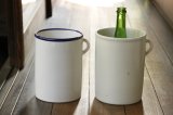 画像: 大園篤志　ワインクーラー　白に瑠璃／貫入