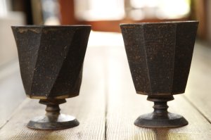 画像: 大園篤志　ゴブレット　面取／黄マット