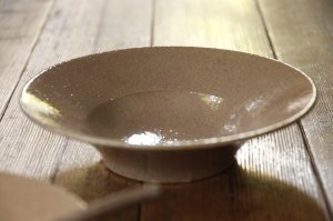 画像: 大園篤志　スープ皿　赤はだ  【アソート】