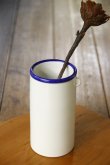 画像4: 大園篤志　カトラリースタンド　大　白に瑠璃 (4)