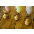 画像11: 大園篤志　塩壺　ピンクと墨貫入／イエローに瑠璃／墨貫入 (11)