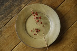 画像: 大園篤志　リム皿　中　黄マット【アソート作品】