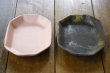 画像3: 大園篤志　八角皿　ピンク／黃マット   (3)