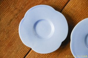画像: 大園篤志　豆輪花皿　四　ブルー【アソート作品】