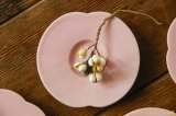 画像: 大園篤志　豆輪花皿　二　ピンク【アソート作品】