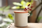 画像: 大園篤志　カトラリースタンド　小　白に赤茶