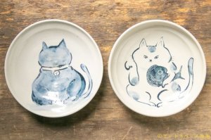 画像: 須賀文子　猫のお皿