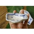 画像2: 須賀文子　染付け魚型豆皿 (2)
