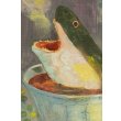 画像2: 田川亞希　絵画　シャークカフェ (2)