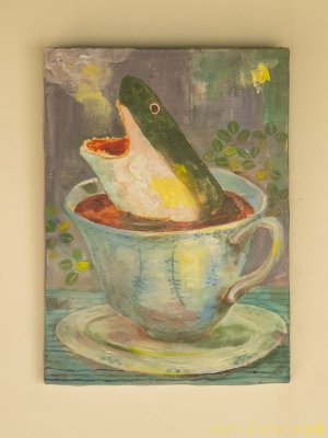 画像: 田川亞希　絵画　シャークカフェ