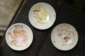 画像: 田川亞希　妖怪豆皿