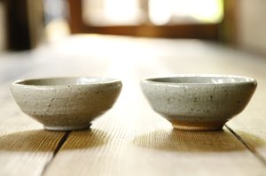 画像: 寺村光輔　並白釉　ぐい呑み（薪）
