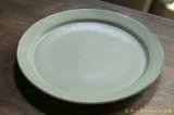 画像: 塚本友太　リム皿　２２．５ｃｍ　緑