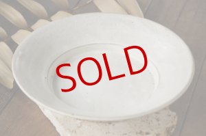 画像: 八木橋昇　粉引きマット　7.5寸巾広リム皿【アソート作品】